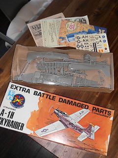   IMC A 1H SKYRIDER Airplane   Extra Battle damaged Parts model kit