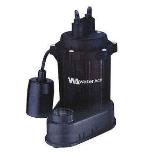 Water Ace 1/3 HP Cast Iron Submersible Sump Pump R3S