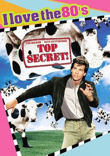 Top Secret DVD, 2009, I Love the 80s Edition CD Included Sensormatic 