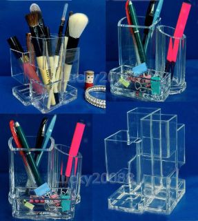 Clear Acrylic Pens/brow Pencils/Blush Brush Holder Desk Cosmetic 