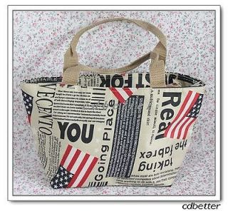 New Arrivals News Paper Style Handbag Tot Lunch Bags for womens