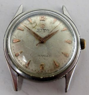 Vintage CYMA 1960s Manual Steel Mens Wristwatch Cal R.459