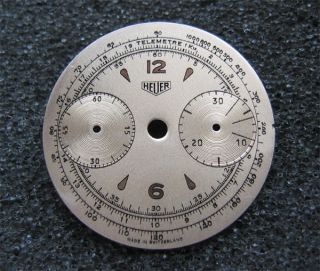 Heuer Valjoux 23 Chronograph watch dial