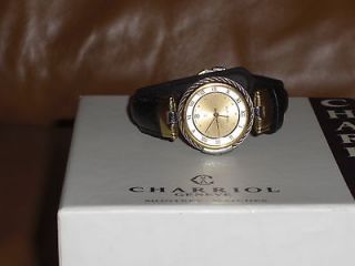   Charriol Alexandre Mop Dial Swiss Quartz Chronograph Diamond Watch
