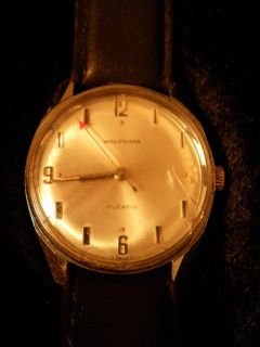 Vintage Mens Waltham 17 Jewel Watch Running Needs New Band Gentlemen 