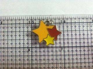 Lot of 19 Enamel Triple Three Star Outer Space Charms (Oriental 