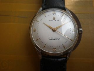 Vintage JAPAN SEIKOSHA Seiko Super 17 Jewels Manual Mens Watch,S13025