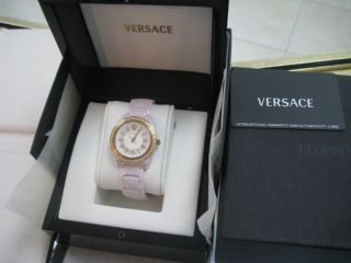 Versace watch DV One Glamour Pink Ceramic New
