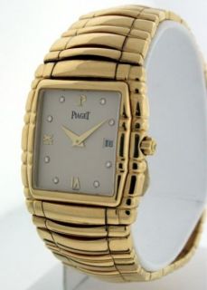Piaget Tanagra with Diamond Dial 18k Yellow Gold NEW Mens 30mm x 35mm 