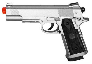 CYMA ZM25 Metal COLT Spring 1911 Silver Airsoft Pistol Hand Gun
