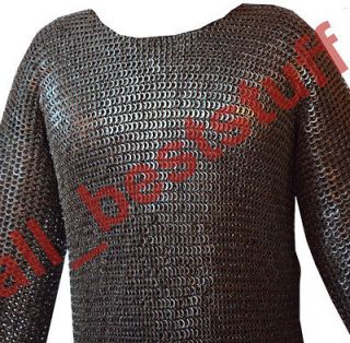 8mm MS Flat Riveted with Flat Washer Chain Mail Shirt MM