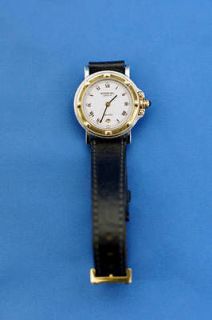 Raymond Weil Parsifal Two tone White Dial Black Leather Band Watch 