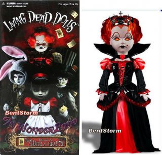Living Dead Dolls Tim Burton RED Queen Alice IN Wonderland INFERNO 