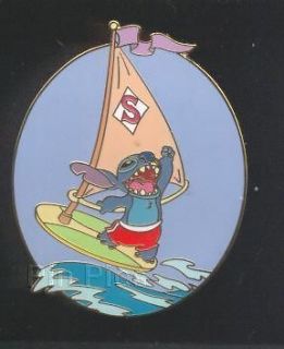 Disney Pin Stitch Windsurfing Sailboard LE1000