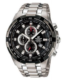 Casio Edifice EF539D 1A Mens 100M Stainless Steel Chronograph Watch 