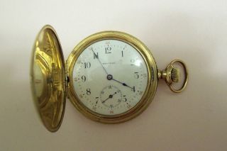 Antique Victorian Gold Filled Waltham Pocket Watch   Gorgeous Case