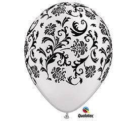   Damask Qualatex 11 Latex Decorative Party Celebration Balloons 12pk