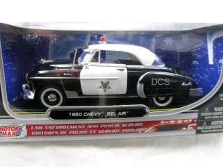 MotorMax 1950 CHEVY BEL AIR COUPE POLICE 1/24 DIECAST CAR