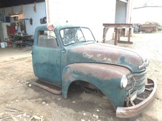 47 48 49 50 51 52 53 CHEVY PICKUP TRUCK CAB COWL ROOF TOP BACK FLOOR 