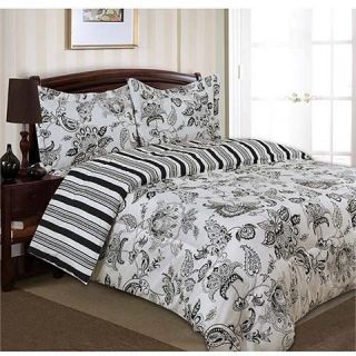 black damask comforter in Comforters & Sets