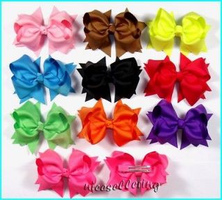   Infant Girl Costume Boutique Beautiful Hair Bows Clips Weddings H1 ih