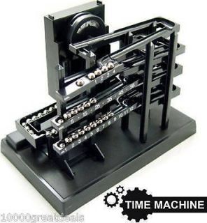 Time Clock Kinetic Rolling Chrome Ball Machine Keeper Can You Imagine 