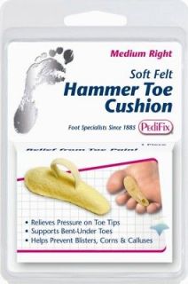PediFix Soft Felt Hammer Toe Cushion, 1 pack