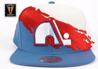 QUEBEC NORDIQUES Mitchell & Ness NG72 Paintbrush NHL Snapback Hat