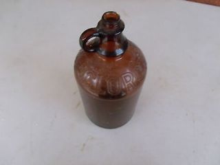 Antique Vintage Clorox Bleach Brown Embossed Textured Bottle 1 Gallon 