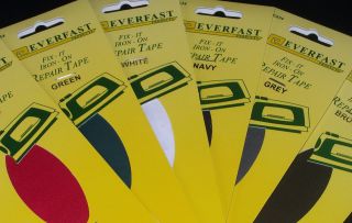 Iron On Fabric REPAIR TAPE 1METER X 35MM Choose A Colour FREE~POST 