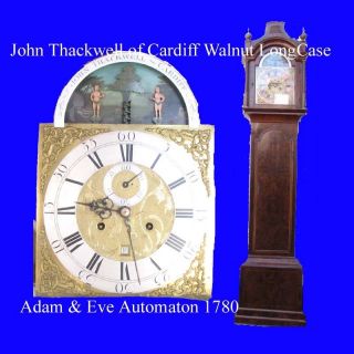 Welsh Musical LongCase Clock John Thackwell of Cardiff Adam & Eve 