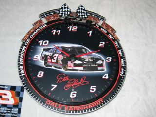 Dale Earnhardt #3 Wall Clock with Real Race Sounds