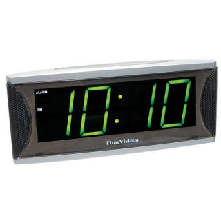 Super Loud Alarm Clock with 1.8 Inch Green LED