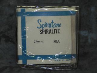 Spiratone Spiralite 72mm (80A) Color Conversion Filter