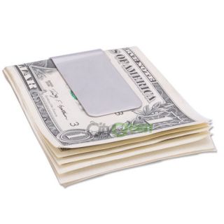 New Widen Money Clip Pocket Wallet Money Card Holder Stainless Steel 