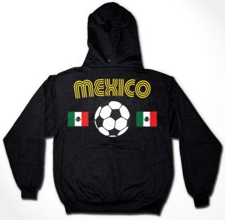 Mexico Soccer Ball Flag Retro World Cup Olympic Sports Pullover Mens 