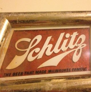 Schlitz Sign Bar Decor. Vintage, Farm Fresh Classic Aged Look.
