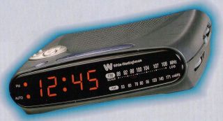   Westinghouse AM/FM Digital Clock Radio, Wake to Music or Buzzer Alarm