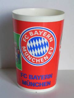 OLD RARE FC BAYERN MUNCHEN & COCA COLA OPEL PLASTIC CUP