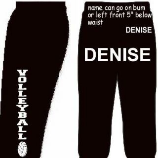 Volleyball Sweatpants Custom Name & # Sweats Team Pants Club 