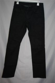 Mens Jeans Versace Collection 30X34 Black Straight Leg EUC