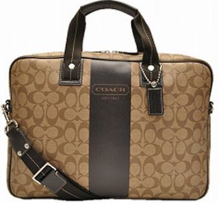 Coach Heritage Stripe COACH briefcase shoulder bag Men # 70592