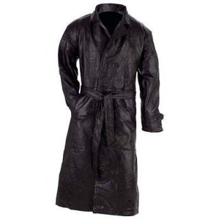 Mens Womans Genuine Leather Trench Long Duster Coat~S M L XL 2XL 3XL 