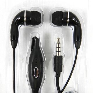   5MM STERO HEADSET W/ MIC FOR HTC PHONES BLACK IN EAR HEADPHONE REIKO