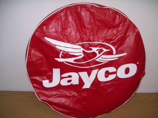 New RV trailer camper Jayco 12 spare tire cover red