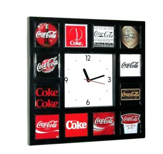 Coke Coca Cola soda pop sign vintage logo history Clock