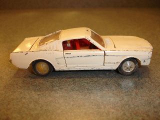 Old Vtg Antique Collectible Dinky Toys Ford Mustang Toy Car Made In 