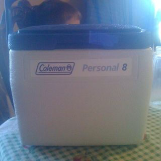 coleman, cooler, ice, box, w, water, tray