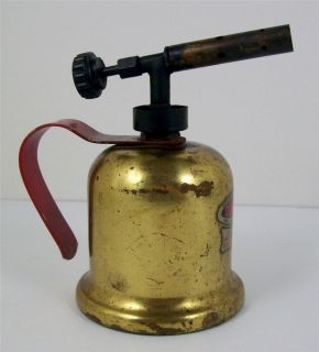 Vintage Dunlap Brass Gasoline Handheld Collectible Blow Torch Small 5 