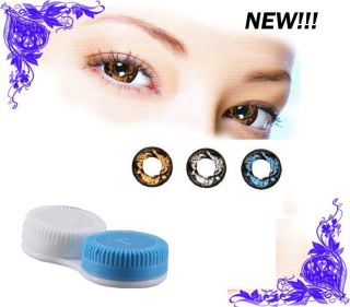 Contact lenses color case for Freshlook lenses, blue and pink color 